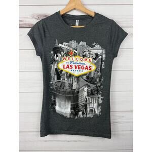 Women's Graphic Tee Las‎ Vegas Gray Medium